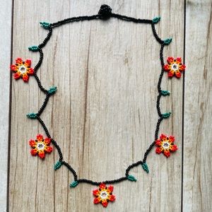 Native Cora Artisan Beaded Necklace